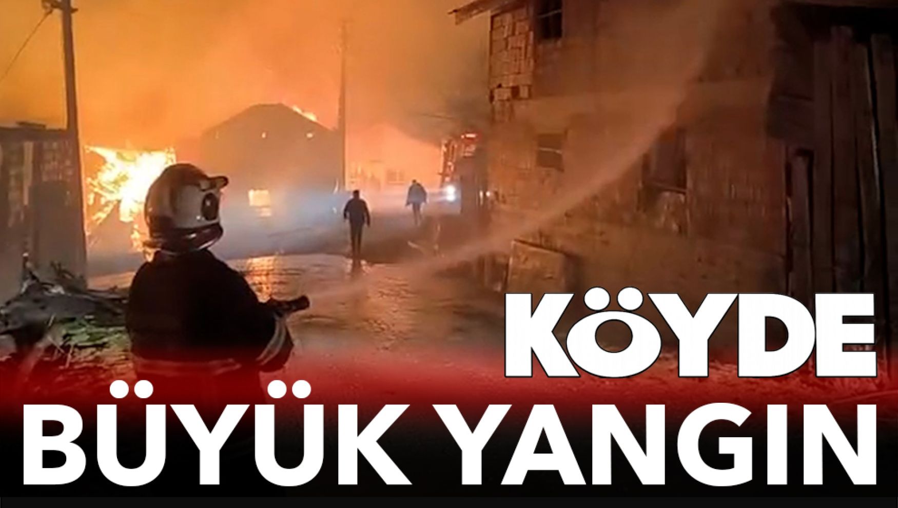 Bolu Gerede'de yangın faciaya dönüştü: 4 ev ve 8 samanlık kullanılamaz hale geldi