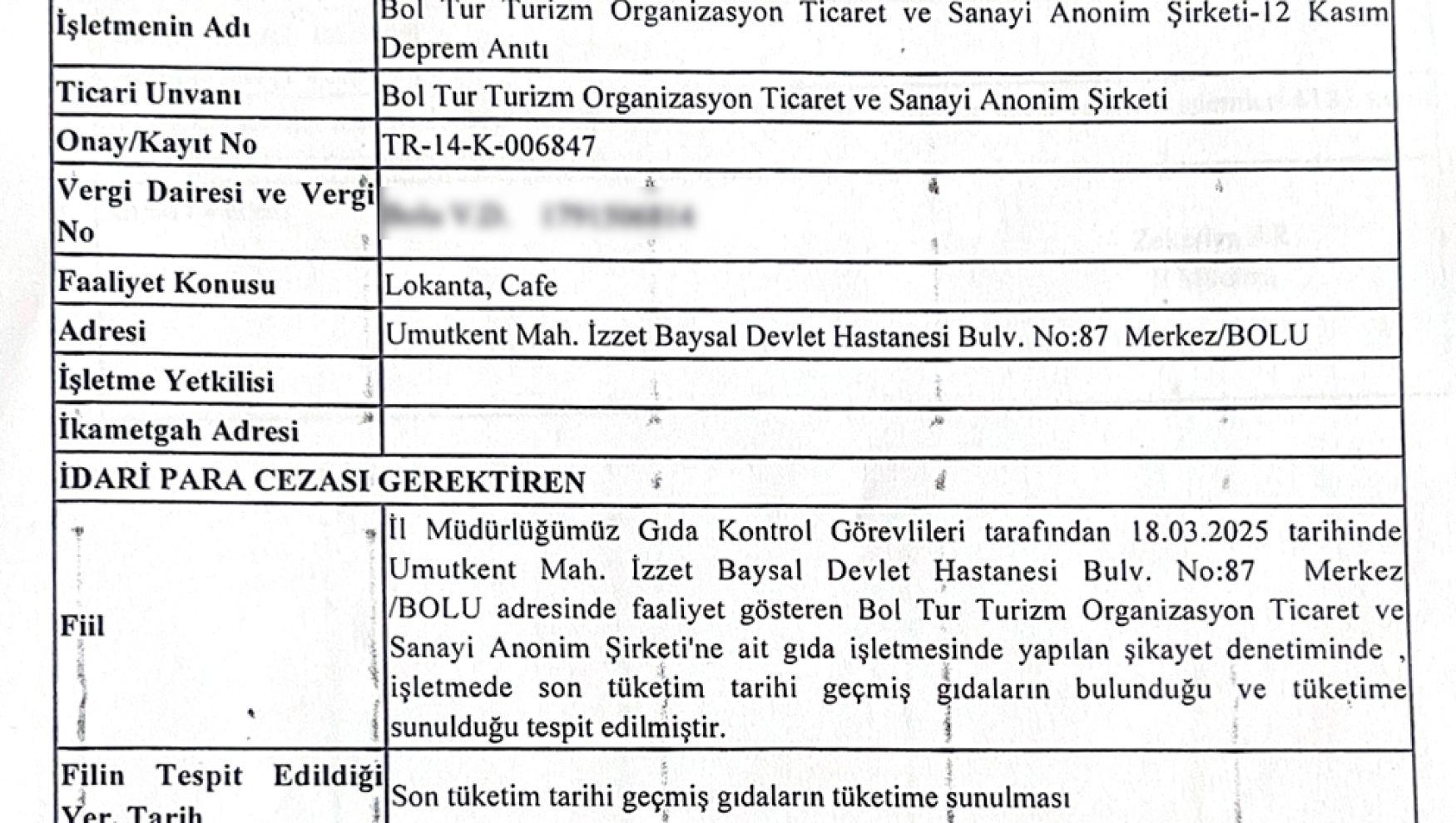 Deprem anıtını yıkıp yaptılar, bayat ürün sattılar !