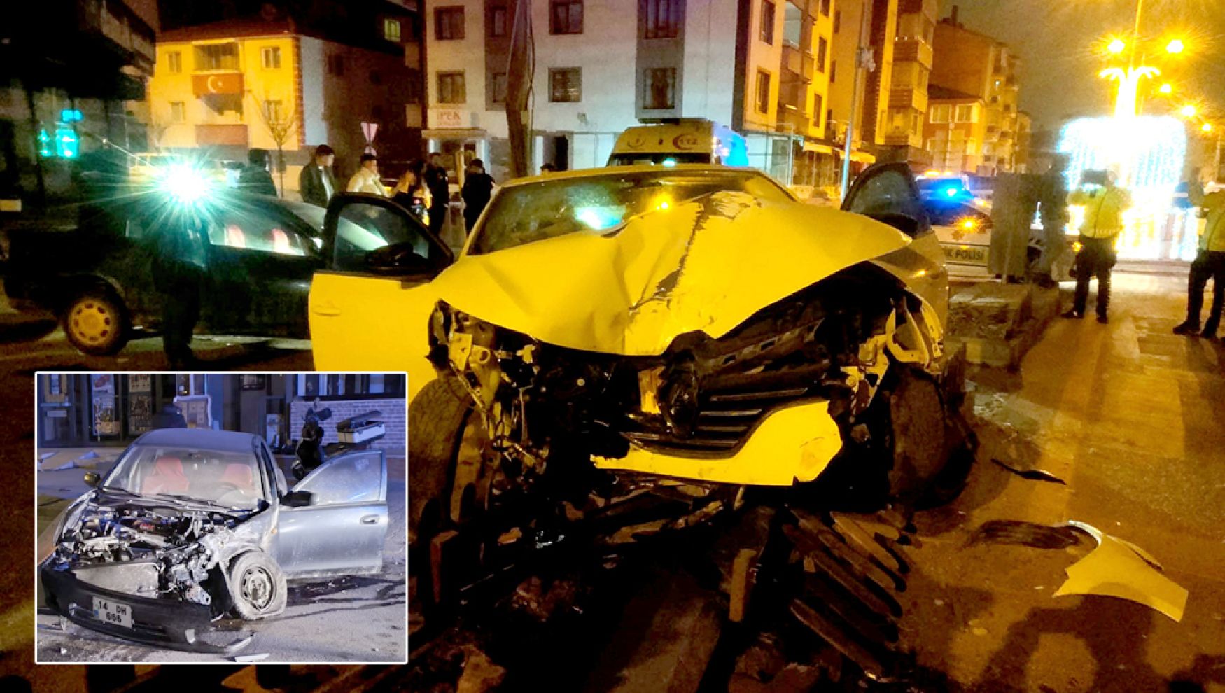 Bolu'da sahur vakti kafa kafaya çarpışma: Ortalık savaş alanına döndü