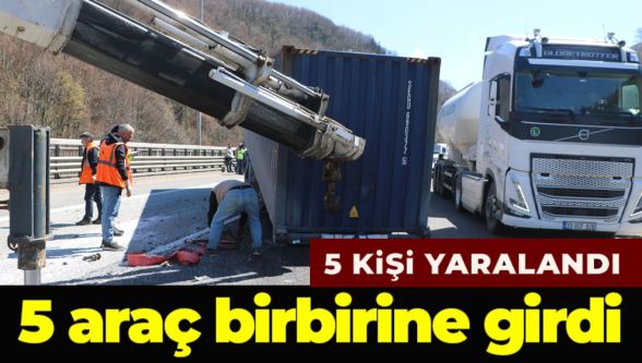 Bolu Dağı Tüneli çıkışında zincirleme kaza: 5 yaralı