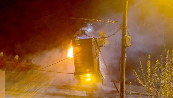 Bolu'da baca yangını korkuttu
