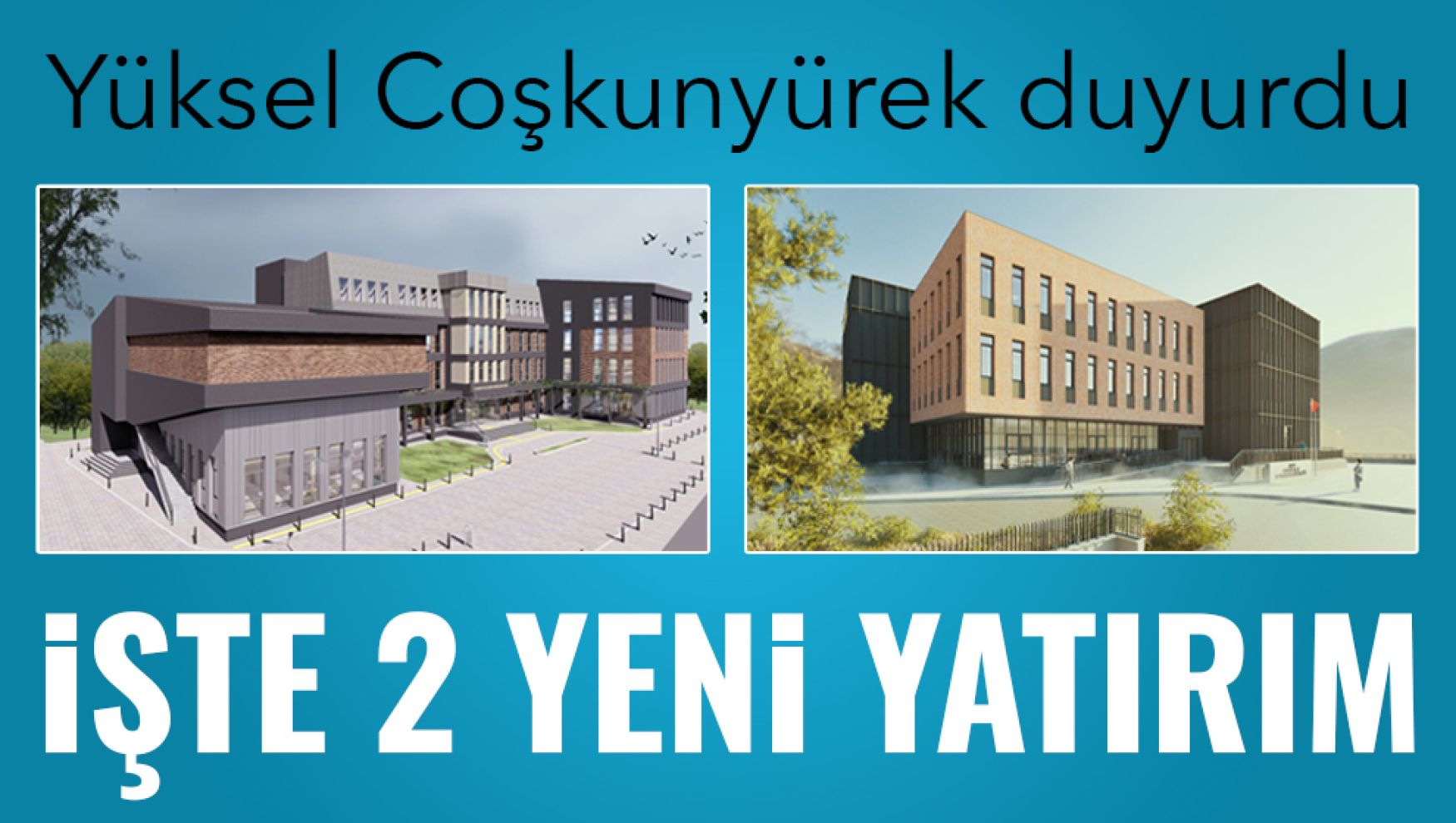 Bolu'ya iki yeni hizmet binası geliyor