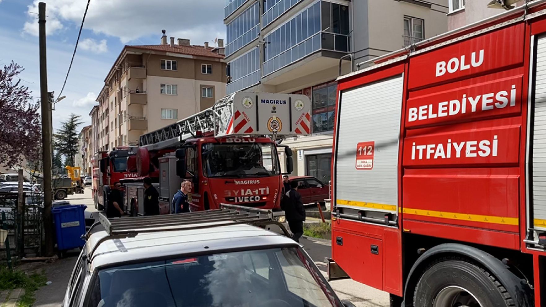Prizde unutulan fön makinesi yangın çıkardı