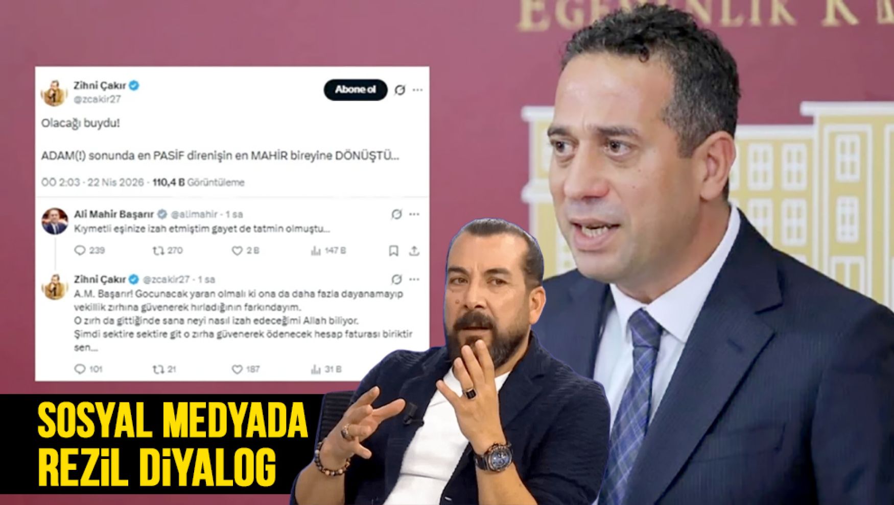 Sosyal medyada sert polemik: Çakır ile Başarır arasında gerilim yükseldi