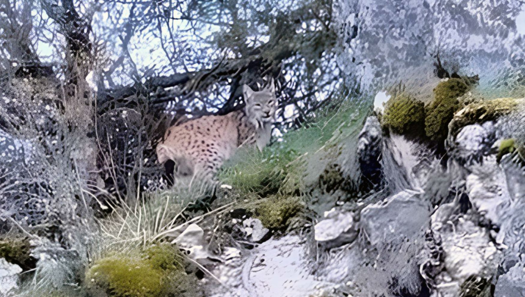 Yolda vaşakla karşılaştı !
