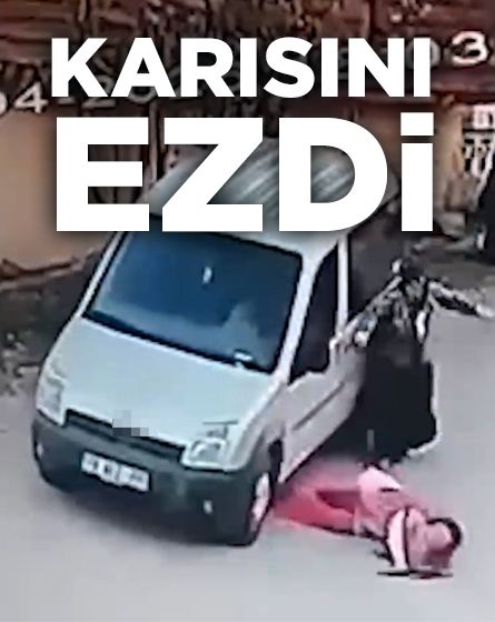 Eşini darbedip otomobiliyle ezdi: Tutuklandı