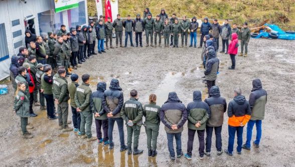 Ormancılar hedefi 12'den vurmak için yarıştı