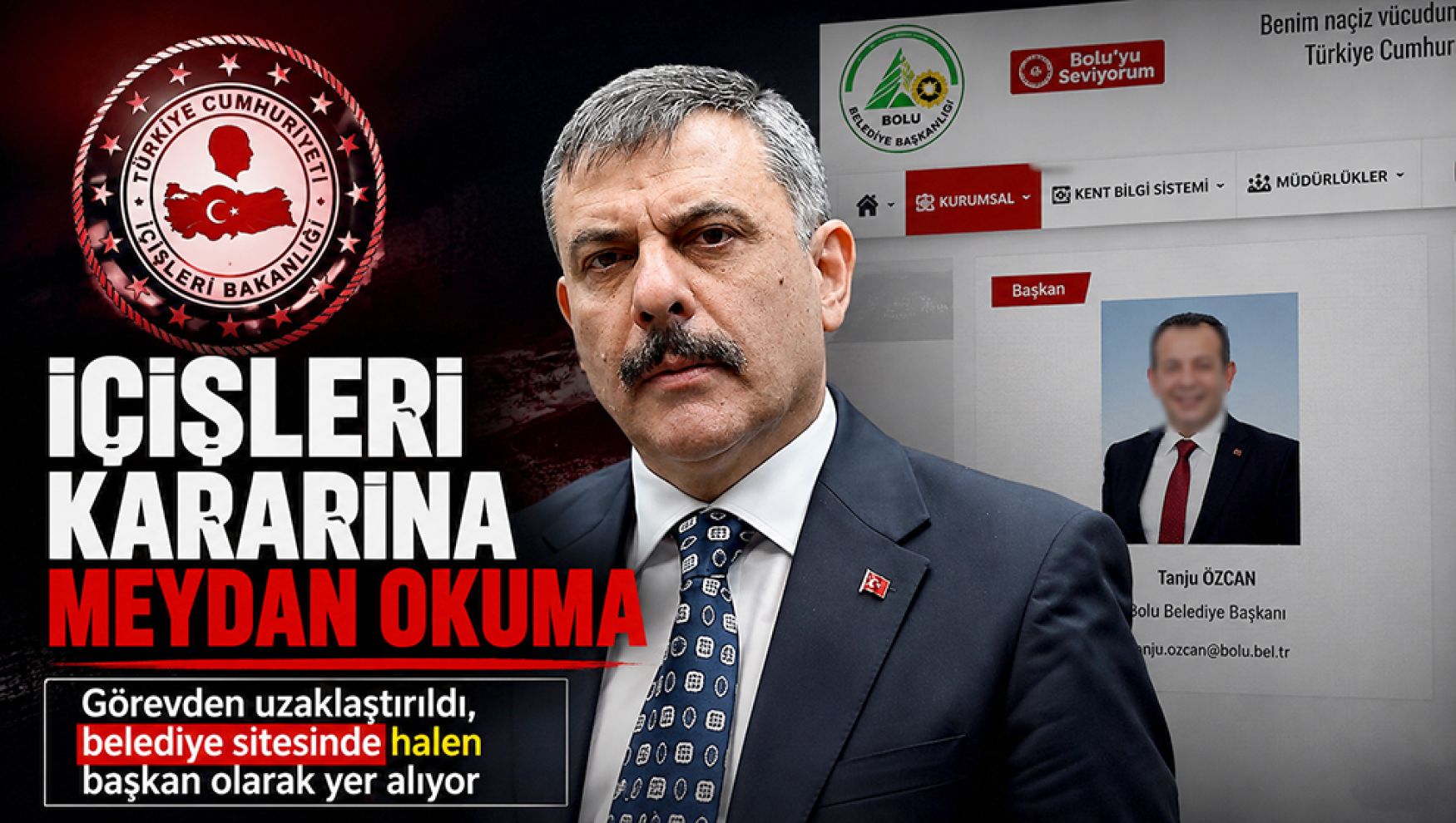 İçişleri görevden uzaklaştırdı, belediye sitesinde halen “başkan”