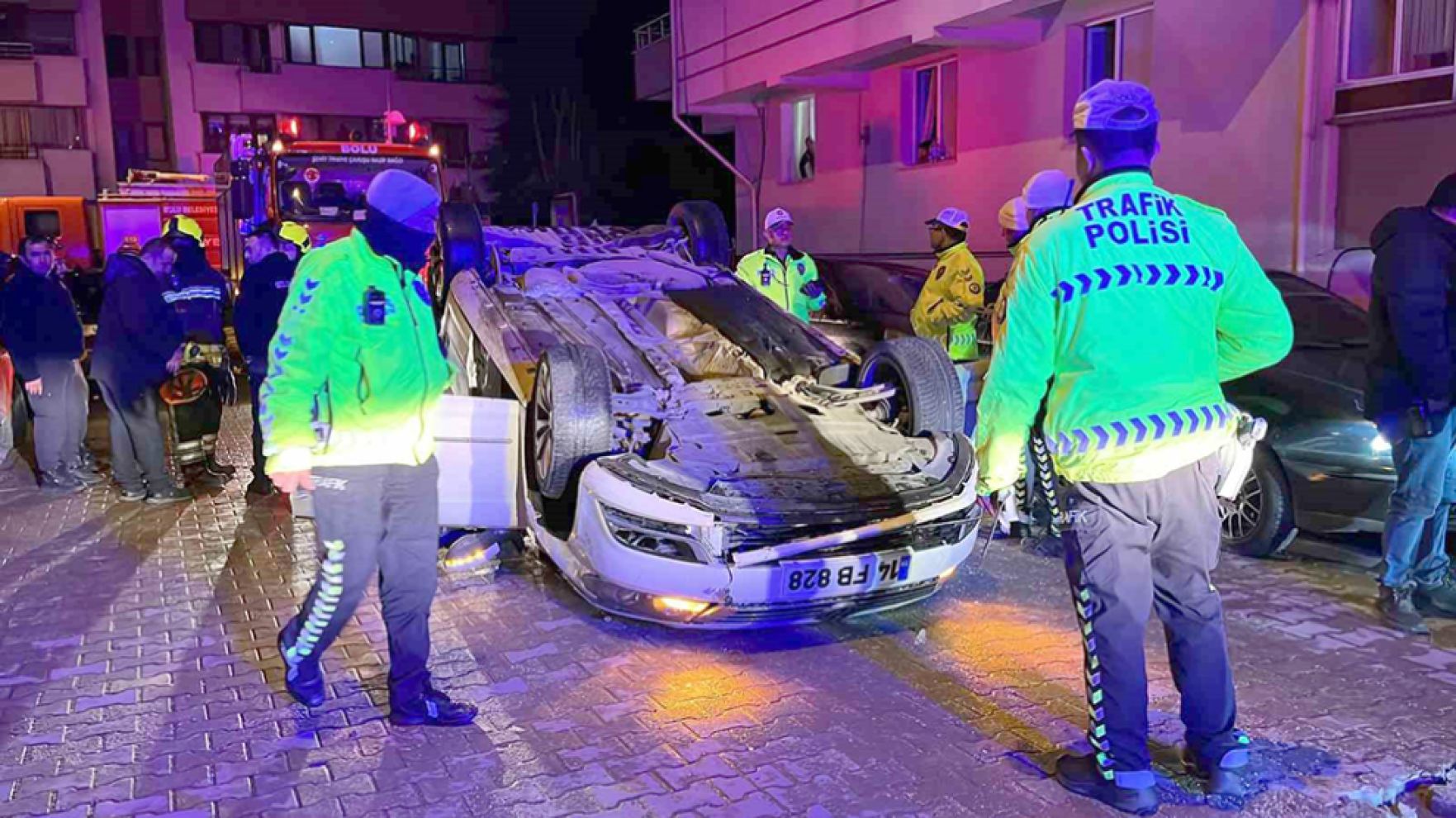 Takla attı, alkolmetreye üfleyemedi