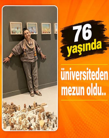 76 yaşında üniversiteyi bitirdi, diplomasını gözyaşlarıyla aldı