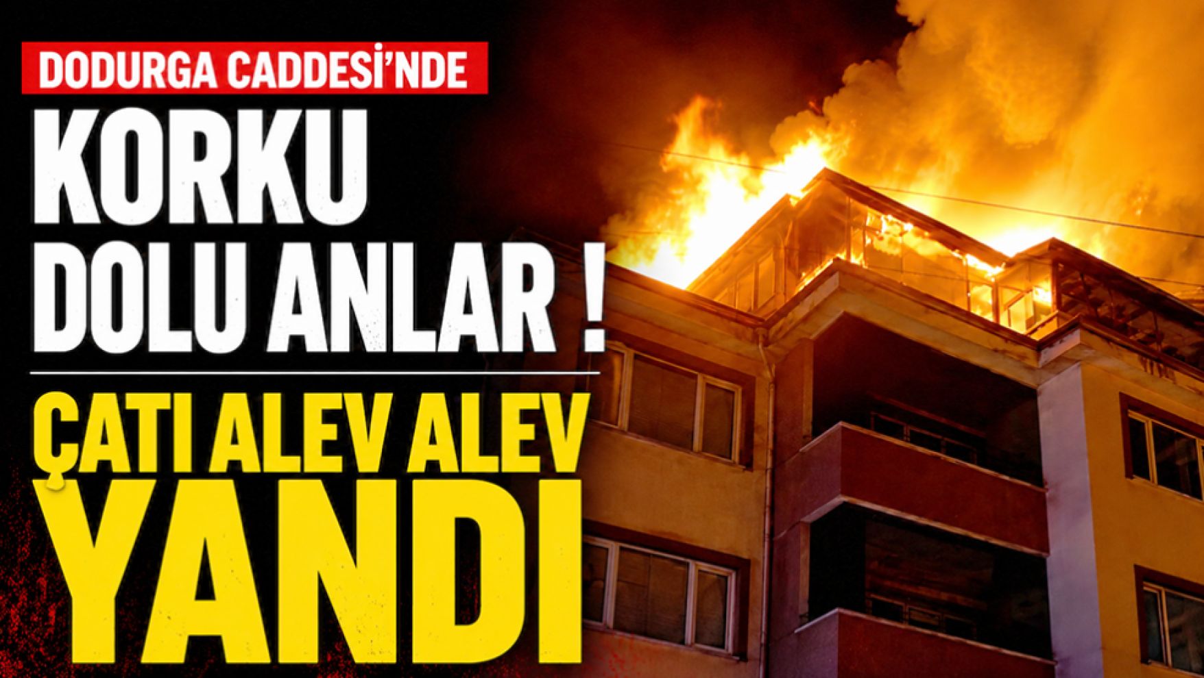 Bolu'da çatı katında korkutan yangın! Mahalle sakinleri seferber oldu