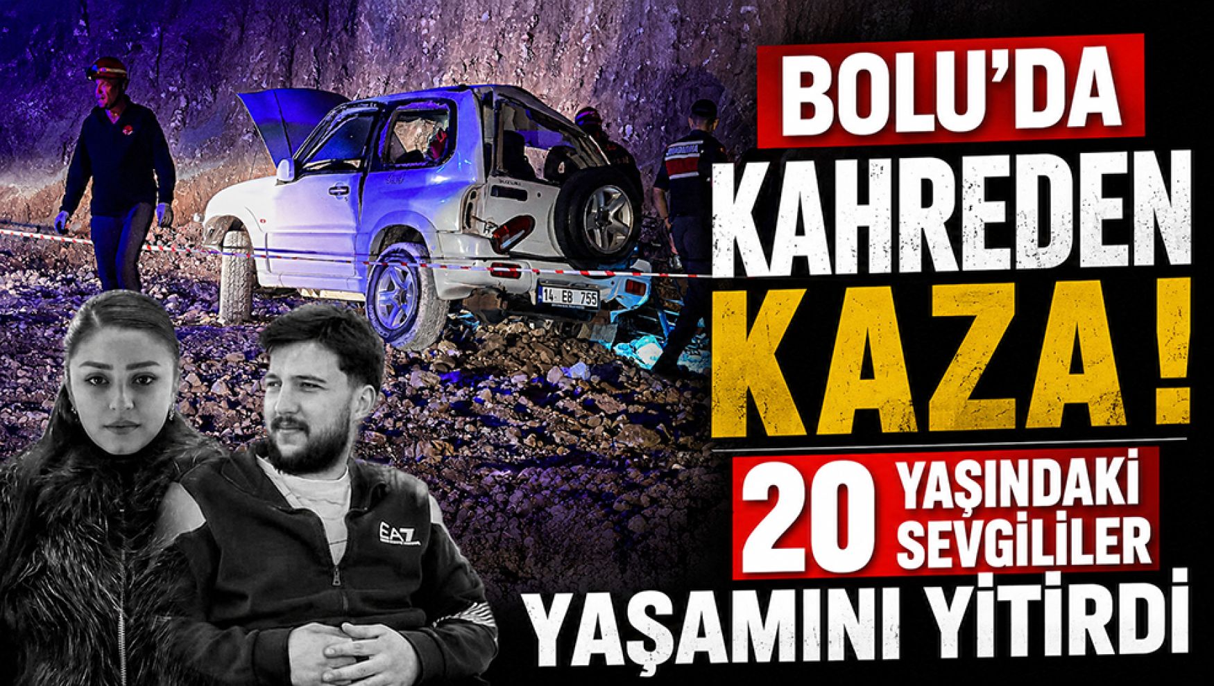 Bolu'da feci kaza! 20 yaşındaki sevgililer hayatını kaybetti