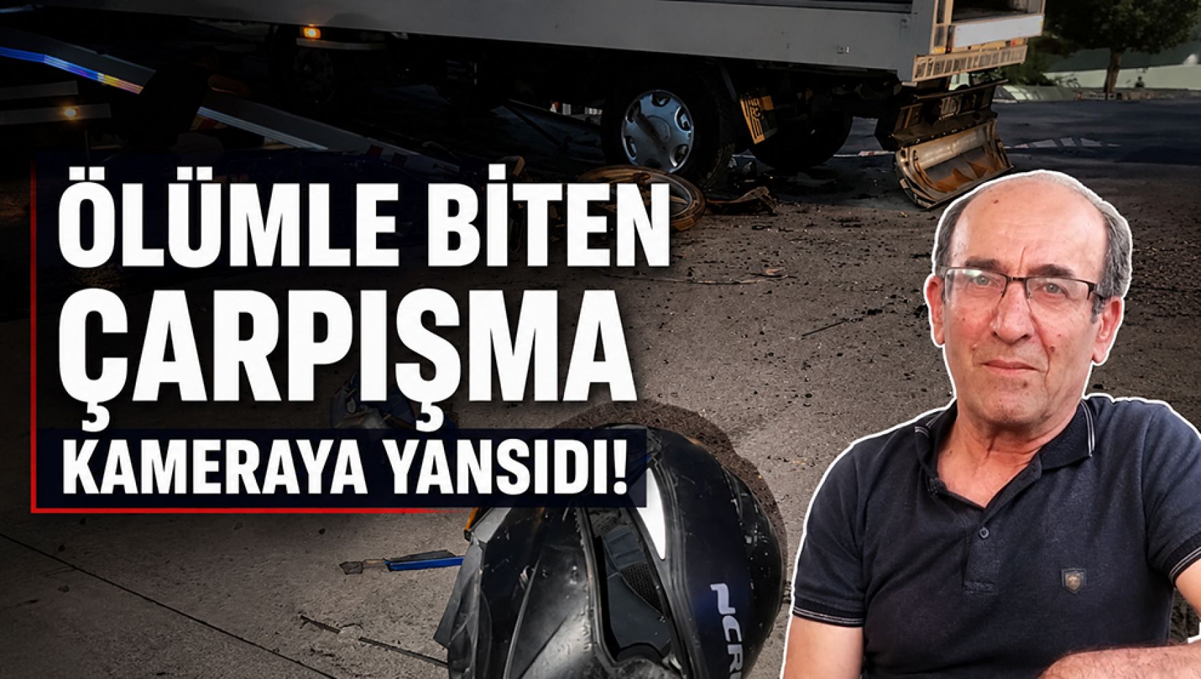Feci kaza kamerada! Motosiklet ile kamyonet kafa kafaya çarpıştı: 1 ölü, 1 yaralı