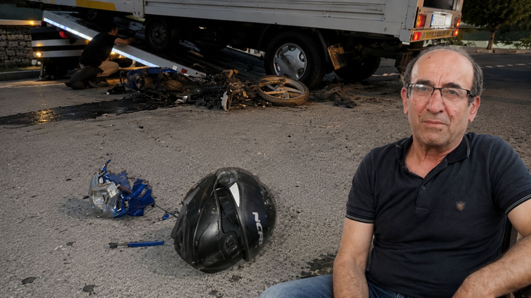 Feci kaza kamerada! Motosiklet ile kamyonet kafa kafaya çarpıştı: 1 ölü, 1 yaralı