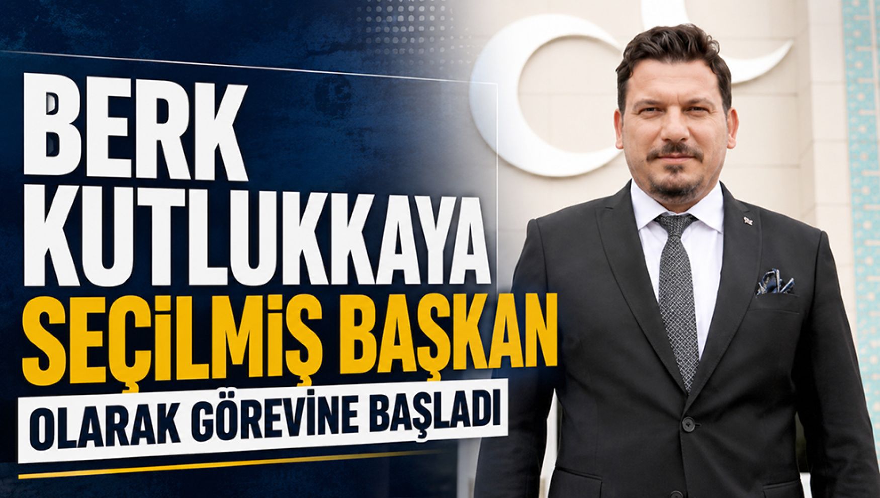 MHP Bolu'da güven tazeledi! Berk Kutlukkaya yeniden başkan seçildi