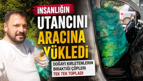 Doğa harikasını çöplüğe çevirdiler! Vicdanlı balıkçı tek başına temizledi
