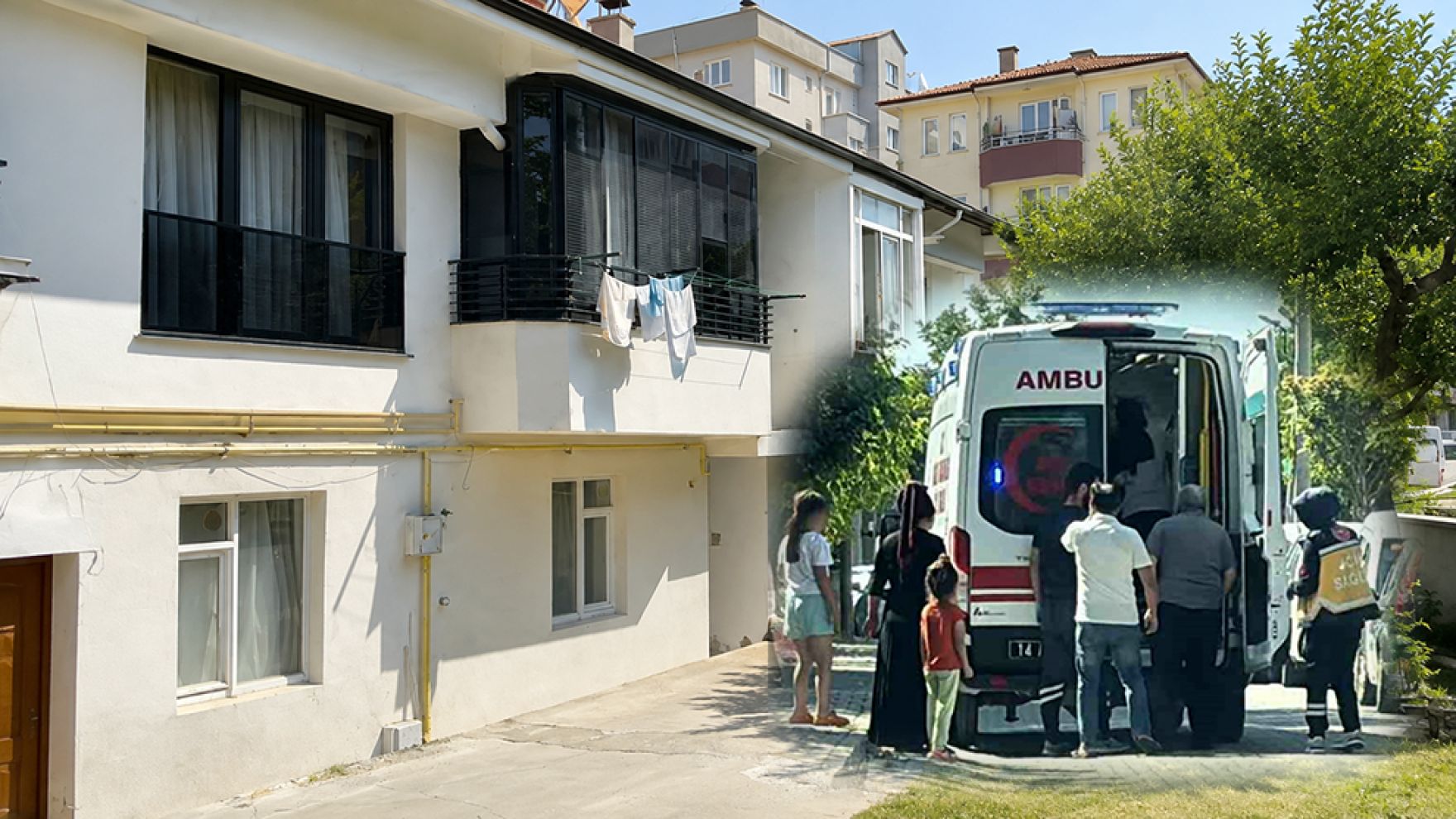 Bolu'da 2 katlı evin balkonundan düştü! Başını beton zemine çarptı