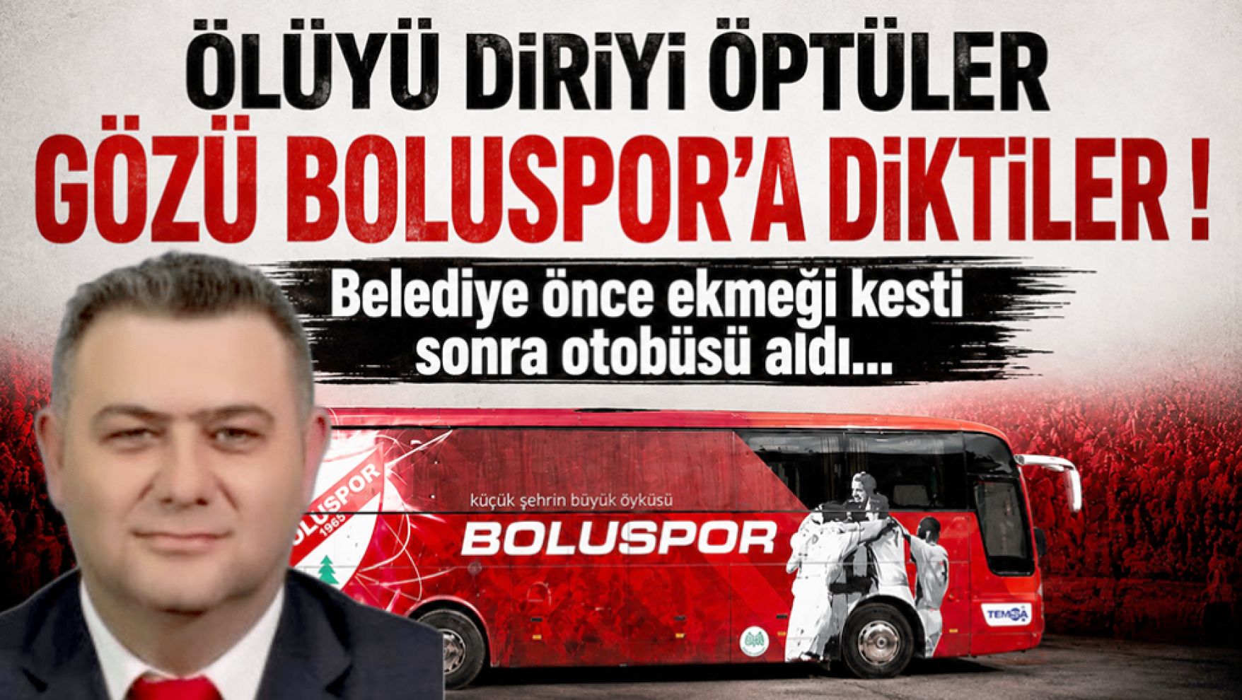 Boluspor'un otobüsünü de geri aldılar! Başkan Bayrak: "Bu memleketin tek askeri ben değilim"