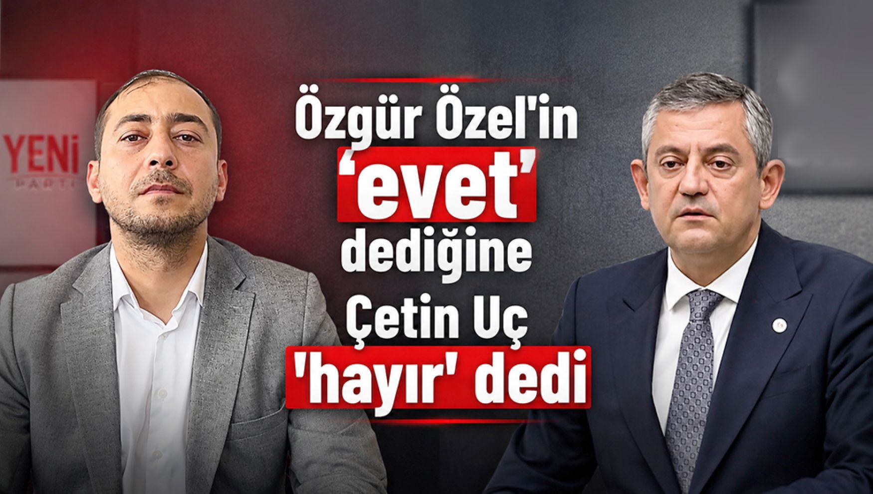Özgür Özel "evet" dedi, Çetin Uç "hayır" dedi! Bolu'dan referandum çağrısı
