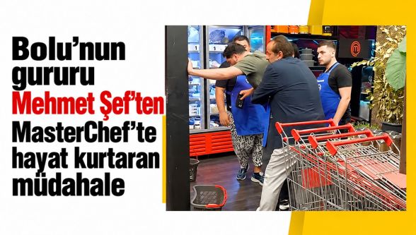 Bolu'nun gururu Mehmet Şef'ten MasterChef'te hayat kurtaran müdahale