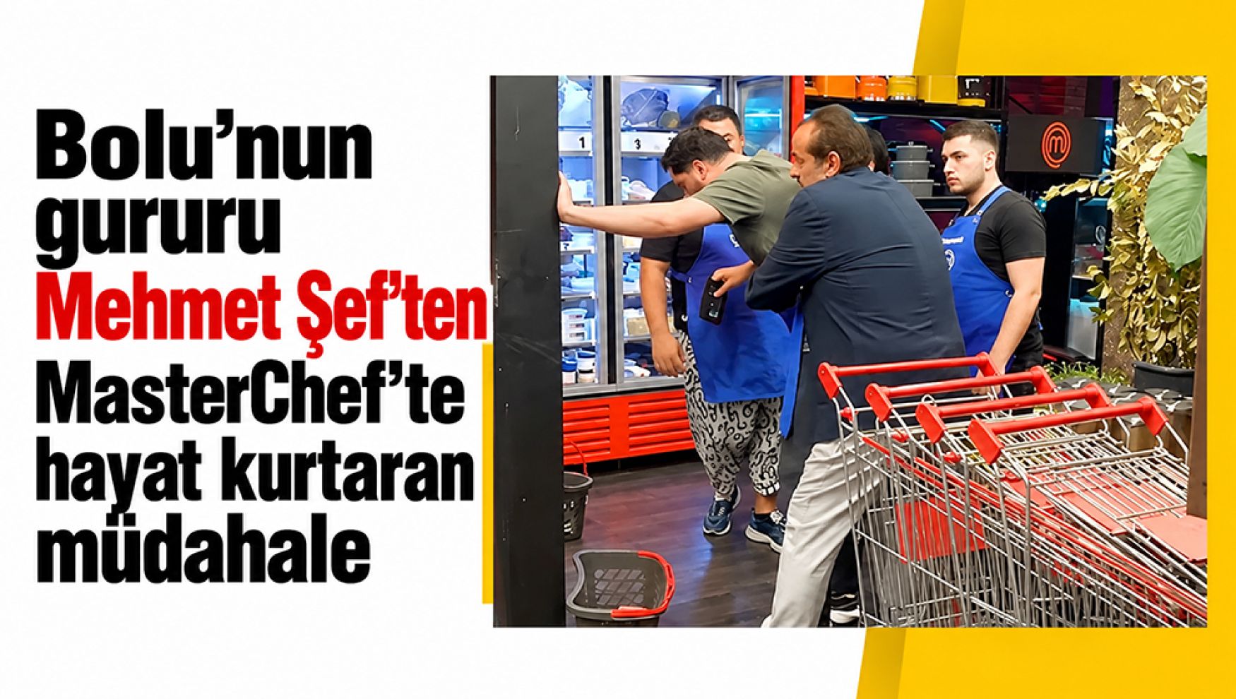 Bolu'nun gururu Mehmet Şef'ten MasterChef'te hayat kurtaran müdahale