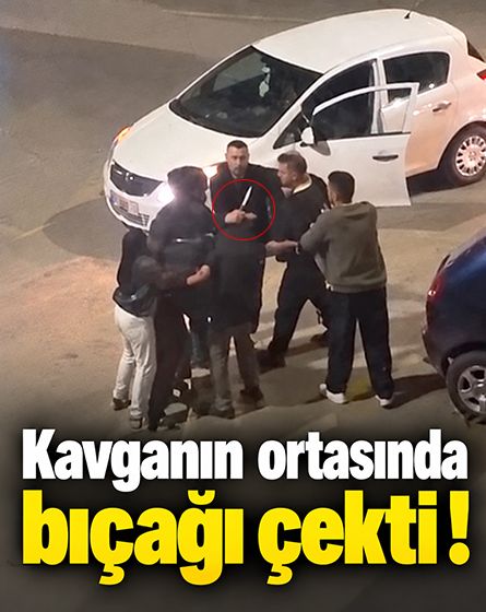 Bolu'da kavgada bıçağı çekti