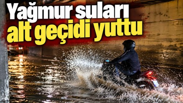 Bolu'da sağanak alt geçitleri göle çevirdi