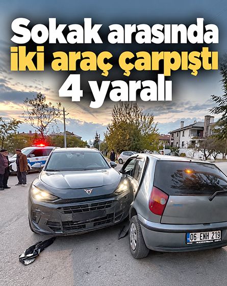 Bolu'da cip ile otomobil çarpıştı! 4 yaralı